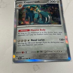 Pokemon Copperajah Holo 042/064 Card 2024 Near Mint